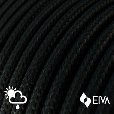 EIVA Outdoor Harbour Black Outdoor Pendant Lamp with Silicone Ceiling Rosette and IP65 Waterproof Lampholder Creative-Cables
