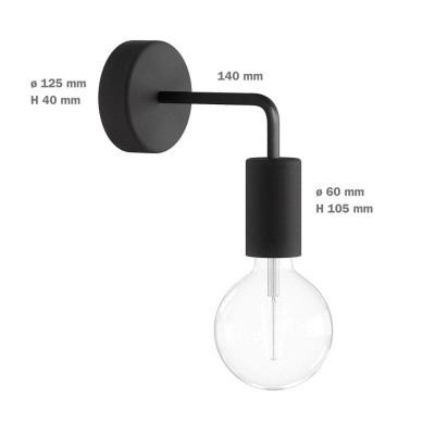 Biała lampa ścienna Fermaluce EIVA ELEGANT kinkiet w kształcie litery L wodoodporność IP65 Creative-Cables