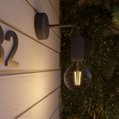 White wall lamp Fermaluce EIVA ELEGANT sconce L-shaped waterproof IP65 Creative-Cables