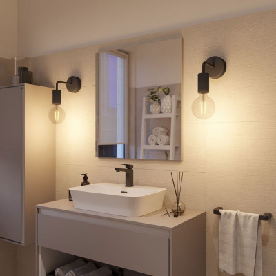 White wall lamp Fermaluce EIVA ELEGANT sconce L-shaped waterproof IP65 Creative-Cables