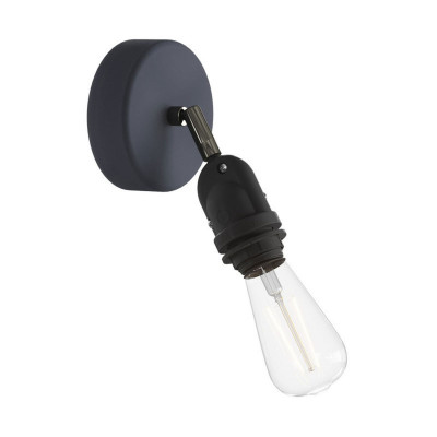 Black fermaluce EIVA for lampshade with rotating node, ceiling rose and lampshade IP65 waterproof Creative-Cables
