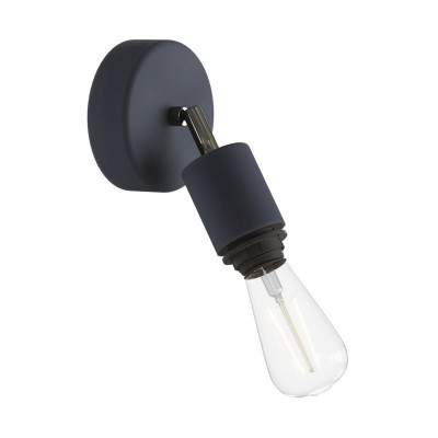 Czarna lampa ścienna Fermaluce EIVA Elegant kinkiet do klosza z obrotowym przegubem wodoodporność IP65 Creative-Cables