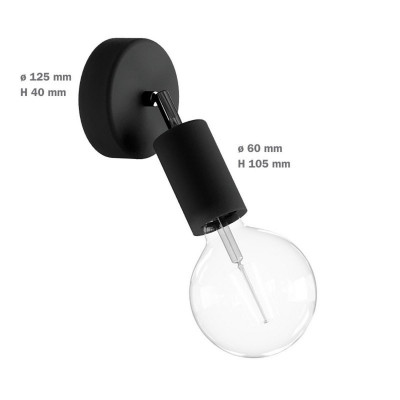 White fermaluce EIVA ELEGANT with rotating node, ceiling rose and lampshade IP65 waterproof Creative-Cables