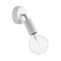 White fermaluce EIVA ELEGANT with rotating node, ceiling rose and lampshade IP65 waterproof Creative-Cables