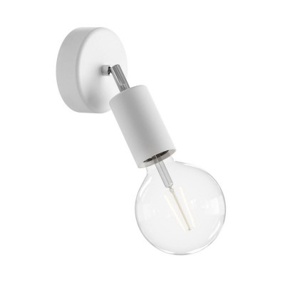 White fermaluce EIVA ELEGANT with rotating node, ceiling rose and lampshade IP65 waterproof Creative-Cables