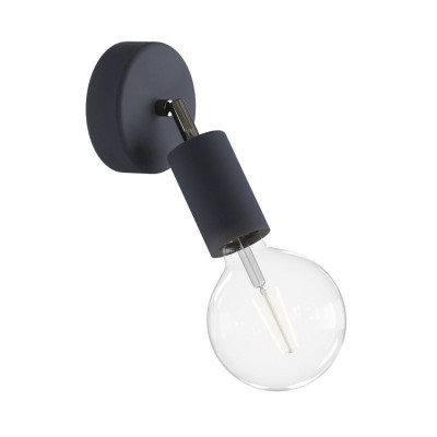Czarna lampa ścienna Fermaluce EIVA Elegant kinkiet z obrotowym przegubem wodoodporność IP65 Creative-Cables