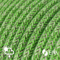 Zewnętrzny okrągły przewód w zielonym oplocie Cotton Pixel Bronte SX08 - IP65 odpowiedni do systemu EIVA Creative-Cables