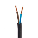 Outdoor round electric cable covered in Natural Linen SN04 Brown -suitable for IP65 EIVA system Creative-Cables