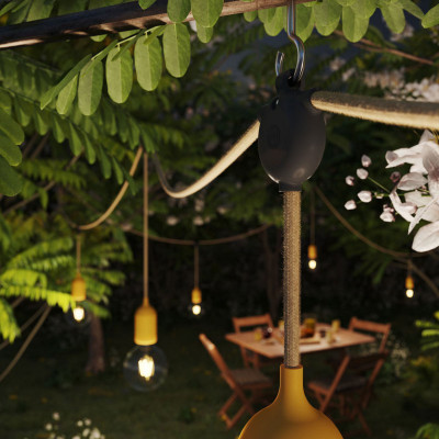 Eiva-3, black connection up to 3 ways for outdoor use and IP65 rating Creative-Cables