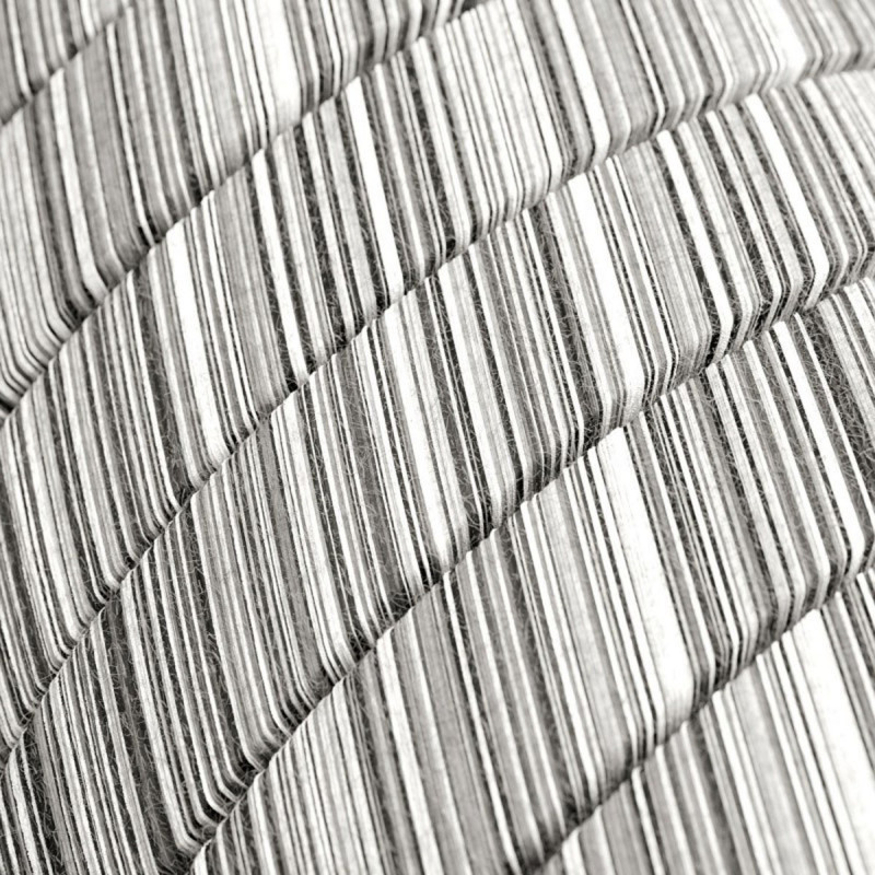 Płaski przewód w czarno białym oplocie Black Mélange Cotton fabric ECC37 odpowiedni do systemu Filé i Lumet Creative-Cables