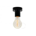 Black bakelite lamp holder light.061 E27 Zangra
