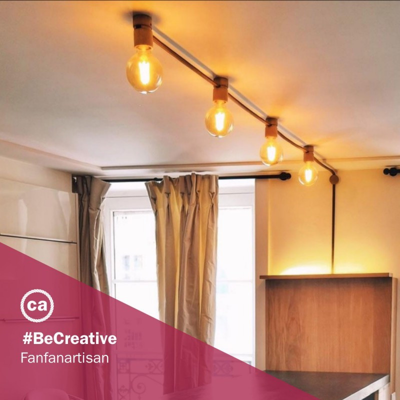 Filé System Linear Kit - with 5m string light cable and 7 indoor wooden components Creative-Cables