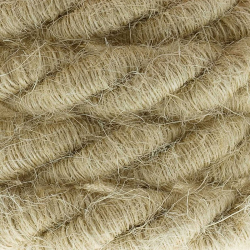 XL electrical cord, electrical cable 3x0,75. Rough jute fabric covering. Diameter 16mm Creative Cables