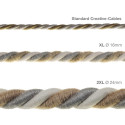 2XL Kabel skręcany Country bawełna len juta trzyżyłowy 3x1x0.75 Creative Cables