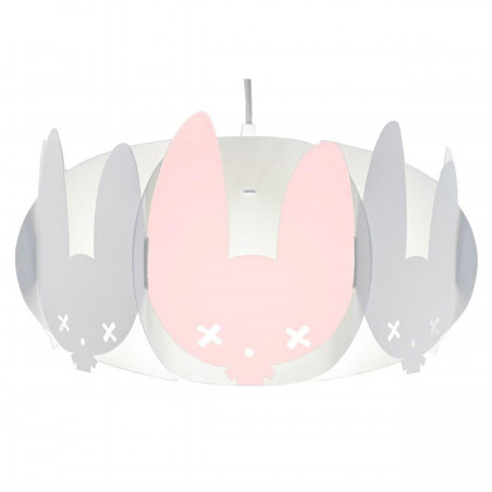 White lampshade with a pink shape BUXY Kafti DESIGN