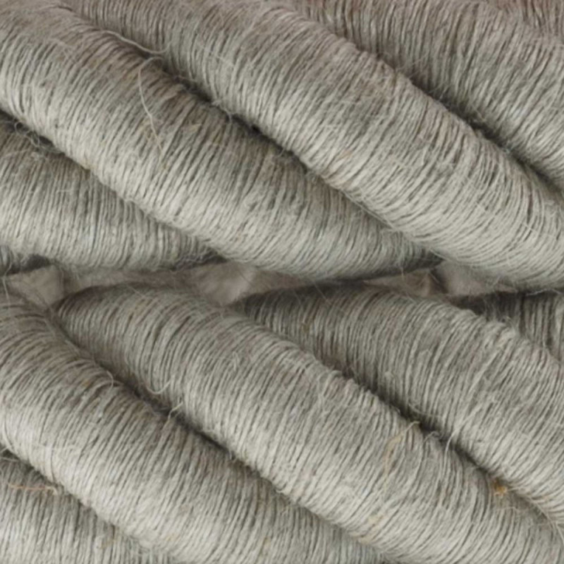3XL electrical cord, electrical cable 3x0,75. natural linen fabric covering. Diameter 24mm Creative Cables