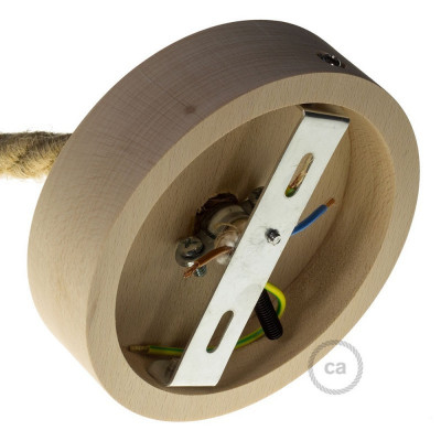 Wooden ceiling rose kit for XL cord Creative-Cables