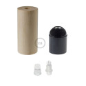 Wooden E27 lamp holder kit for XL cord Creative-Cables