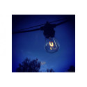 Girlanda ogrodowa, 10-metrowy łańcuch świetlny w zestawie z 10 transparentnymi żarówkami, light.o.002.b.01.040 Zangra