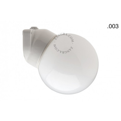 Porcelain wall lamp with a glass shade light.o.006.wa.w.s.glass003 Zangra