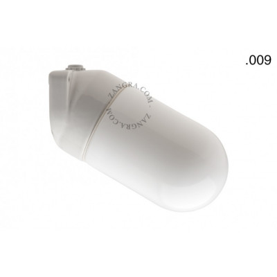 Lampa ścienna porcelana ze szklanym kloszem light.o.006.wa.w.l.glass009 Zangra