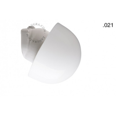 Lampa ścienna porcelana ze szklanym kloszem light.o.006.wa.w.l.glass021 Zangra