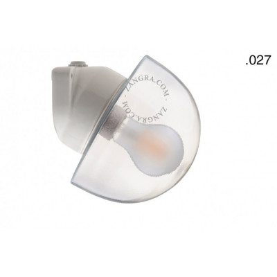 Porcelain wall lamp with a glass shade light.o.006.wa.w.l.glass027 Zangra