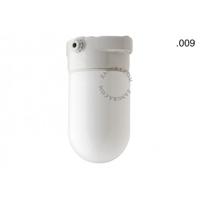 Lampa ścienna porcelana ze szklanym kloszem light.o.006.c.w.l.glass009 Zangra