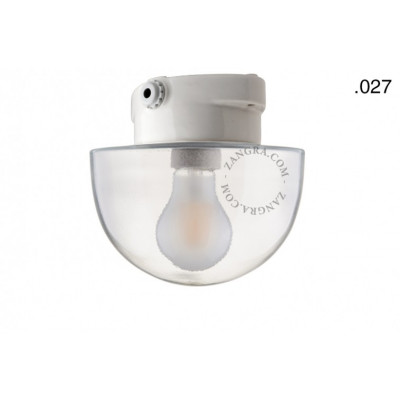 Porcelain wall lamp with a glass shade light.o.006.c.w.l.glass027 Zangra