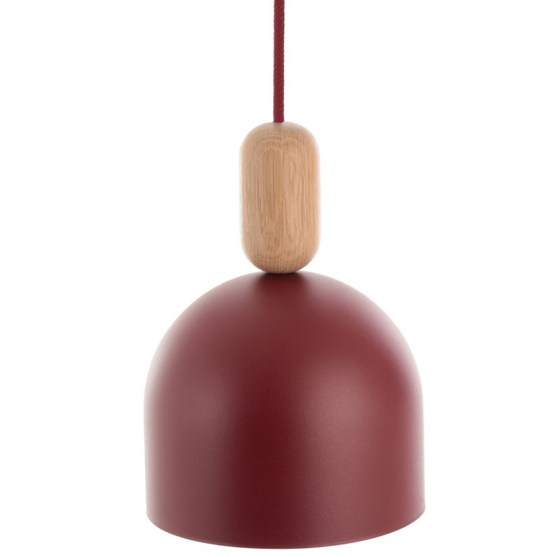 Wall lamp Loft Ovoi burgundy sconce Kolorowe Kable