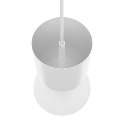 Lampa sufitowa LUOTI biała lampa wisząca ze szklanym kloszem UMMO