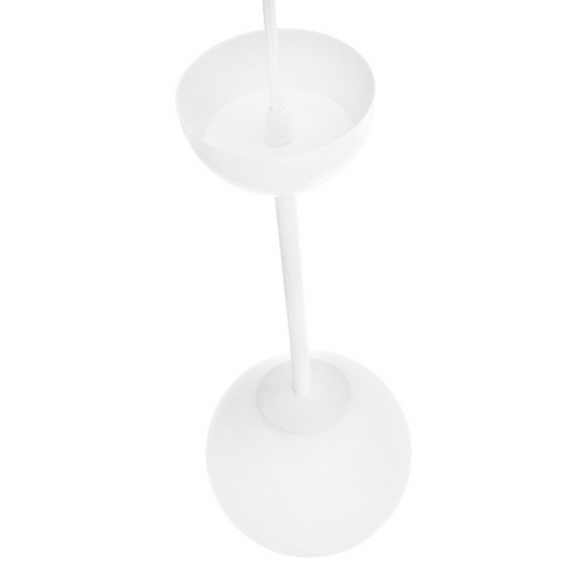 Ceiling lamp GLADIO white pendant lamp with a glass shade UMMO