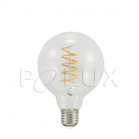 Decorative LED bulb G95 4W transparent very warm color 2200K Polux