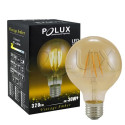 Decorative eco Vintage Amber LED light bulb 80mm 4W Polux