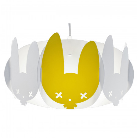 White lampshade with a lemon shape BUXY Kafti DESIGN