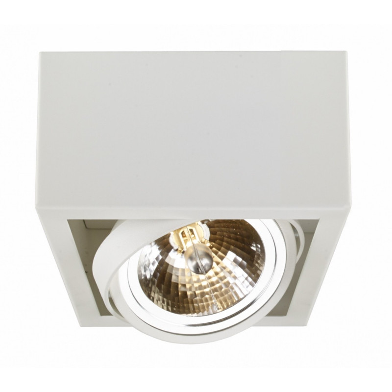 Cube 1 surface-mounted ceiling lamp white | black grey