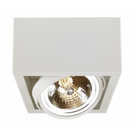 Cube 1 surface-mounted ceiling lamp white KASPA