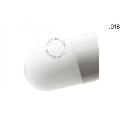 Lampa ścienna porcelana ze szklanym kloszem light.o.016.wa.w.glass018 Zangra