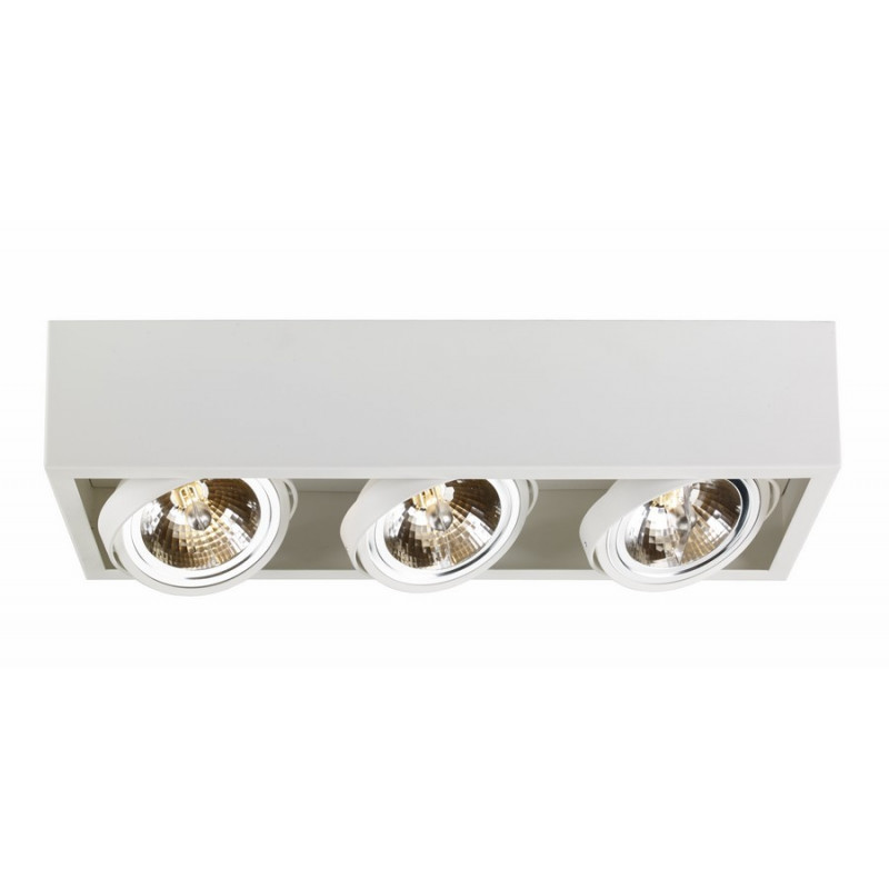 Cube 3 surface-mounted ceiling lamp white | black grey