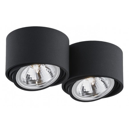 Lumos 2 surface-mounted ceiling lamp black KASPA