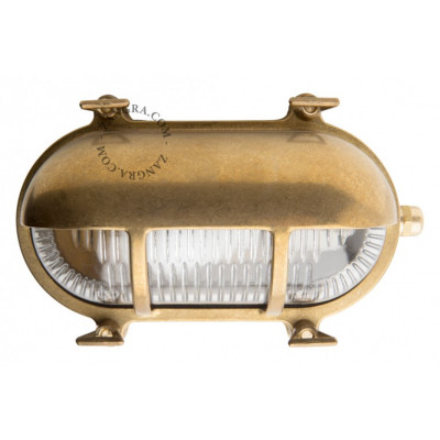 Lamp, bulkhead luminaire, gold light.o.071.001 Zangra