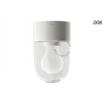 Porcelain lamp with a glass shade light.o.016.c.w.glass008 Zangra