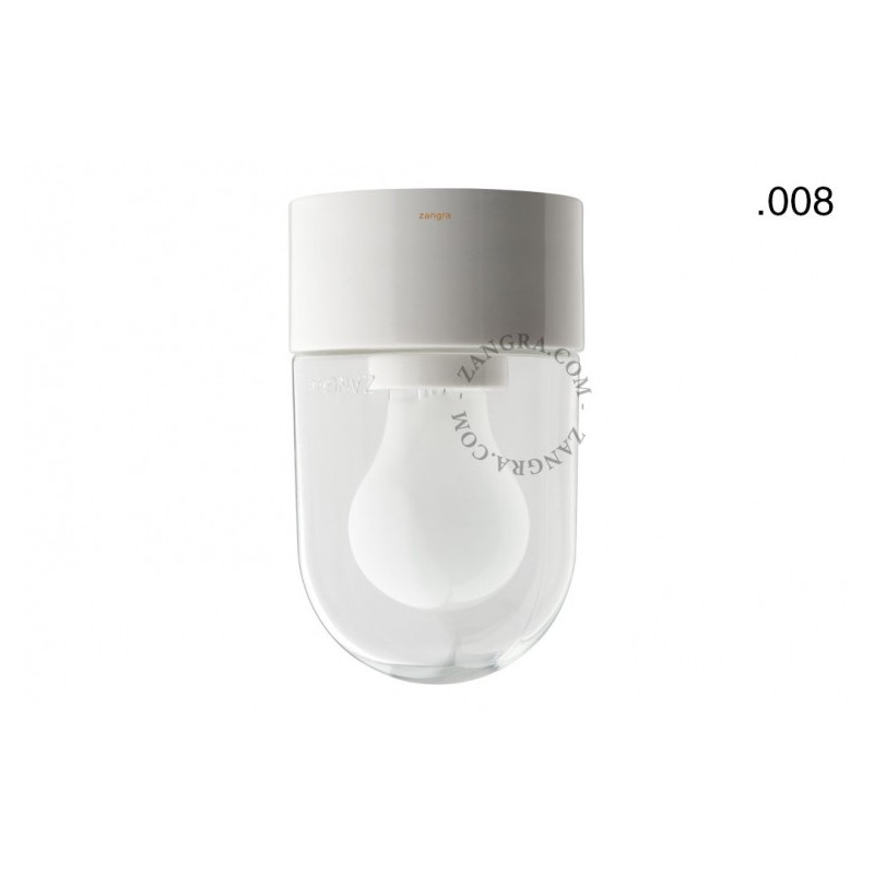 Porcelain lamp with a glass shade light.o.016.c.w.glass008 Zangra