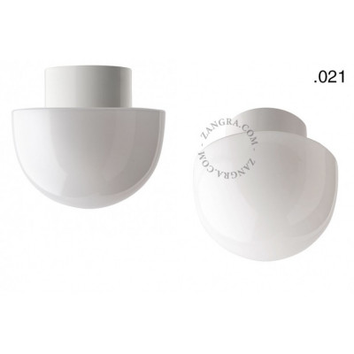 Porcelain lamp with a glass shade light.o.016.c.w.glass021 Zangra