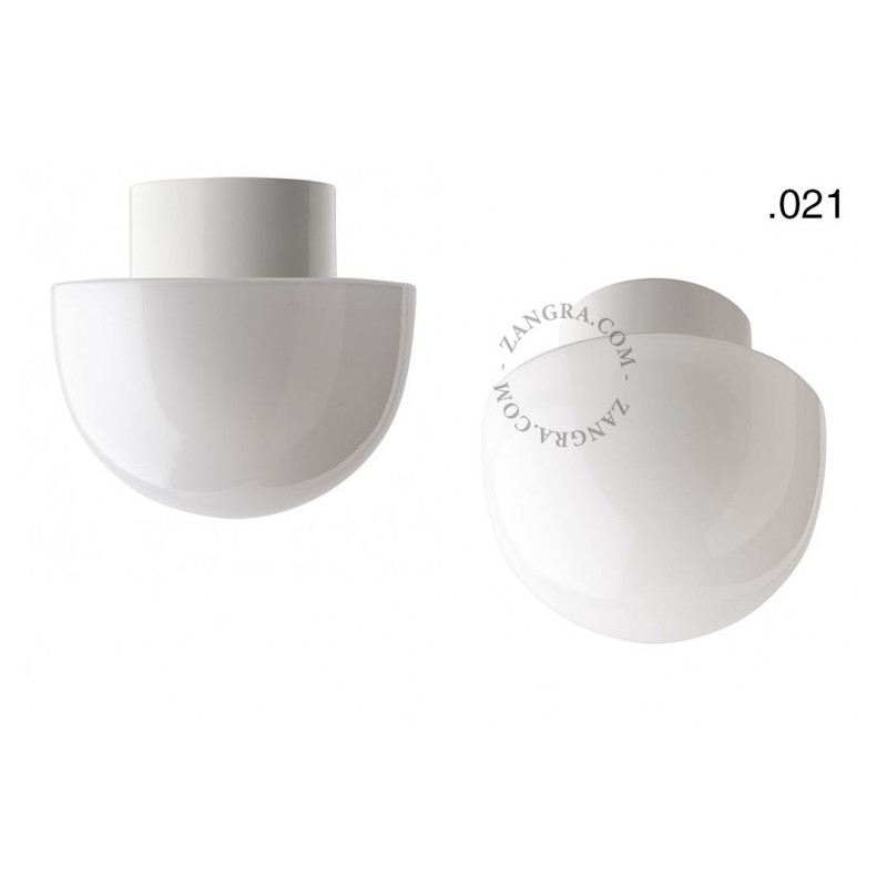 Porcelain lamp with a glass shade light.o.016.c.w.glass021 Zangra