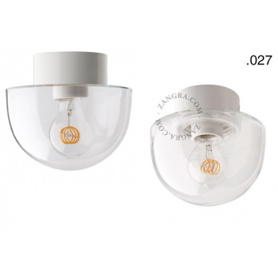 Porcelain lamp with a glass shade light.o.016.c.w.glass027 Zangra