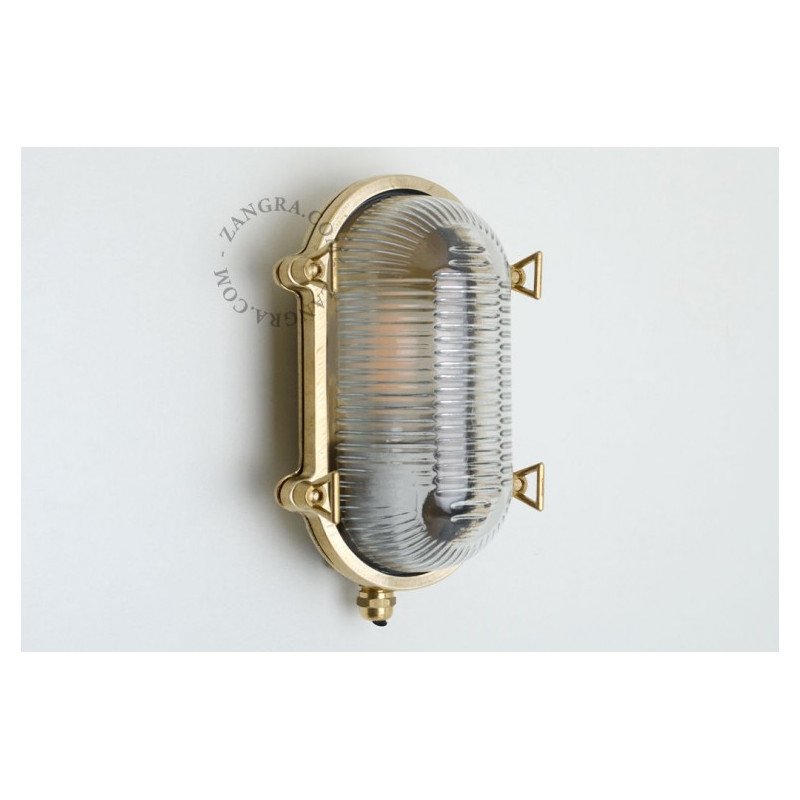 Lampa ścienna, oprawa mosiężna light.o.125.go.001 Zangra