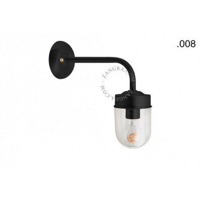 Lampa ścienna / kinkiet mosiężny light.o.101.b.glass008 Zangra