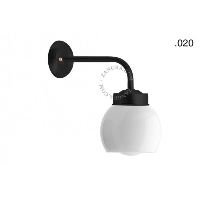Wall lamp / sconce brass light.o.101.b.glass020 Zangra
