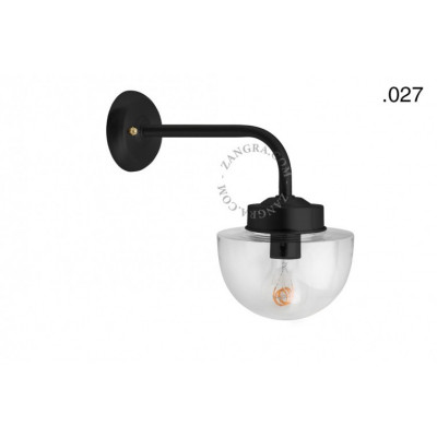 Wall lamp / sconce brass light.o.101.b.glass027 Zangra